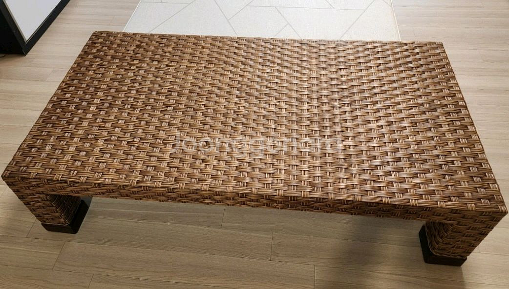 라탄 소파 테이블 130 x 70--5