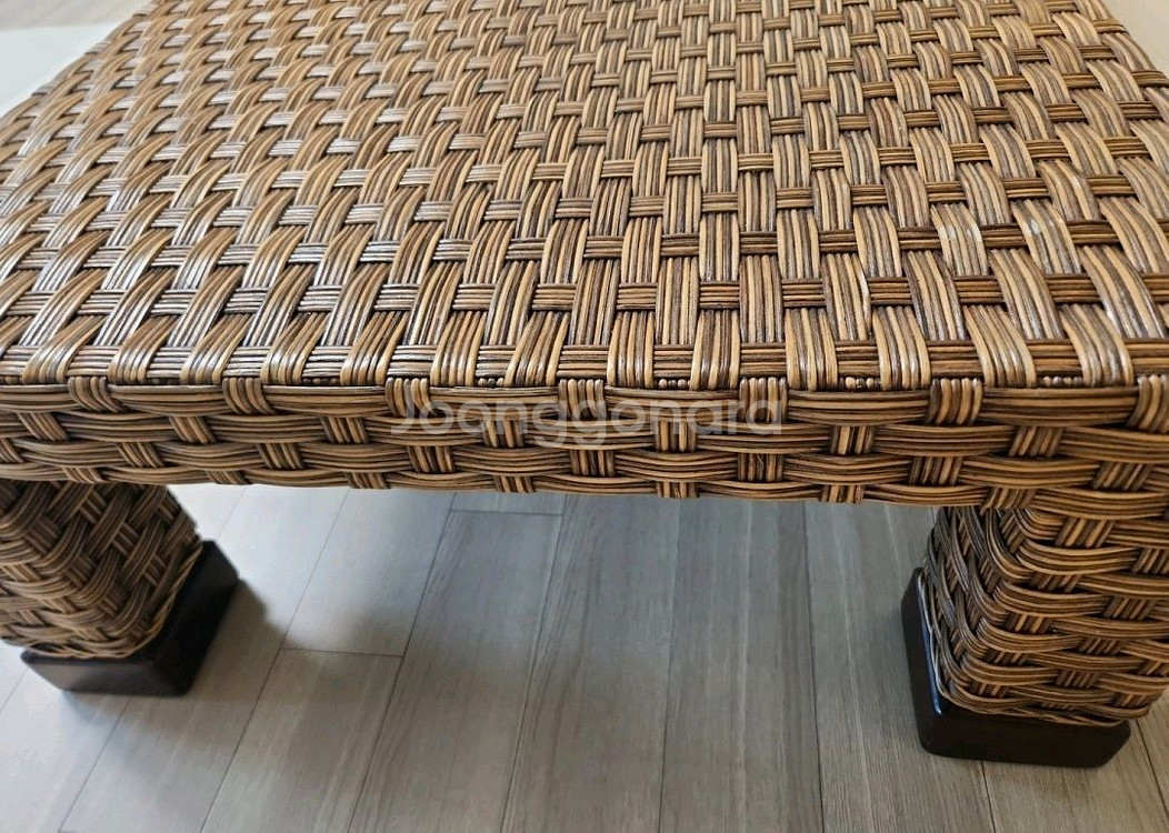 라탄 소파 테이블 130 x 70--4