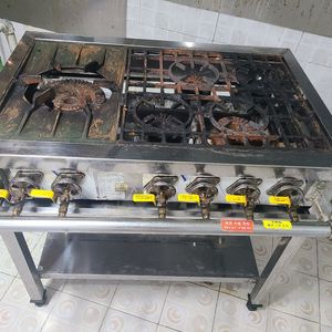 전북군산 23년구매 업소용 간택기 화구5개 가스렌지 도