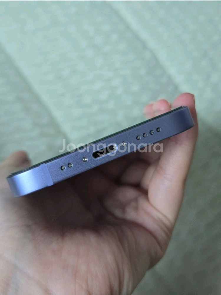 아이폰12미니 퍼플 256gb 배터리100 순정--6