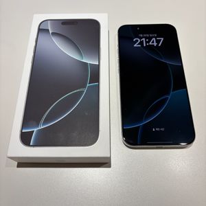 아이폰 16프로맥스 화이트티타늄 256GB, 애케플등록