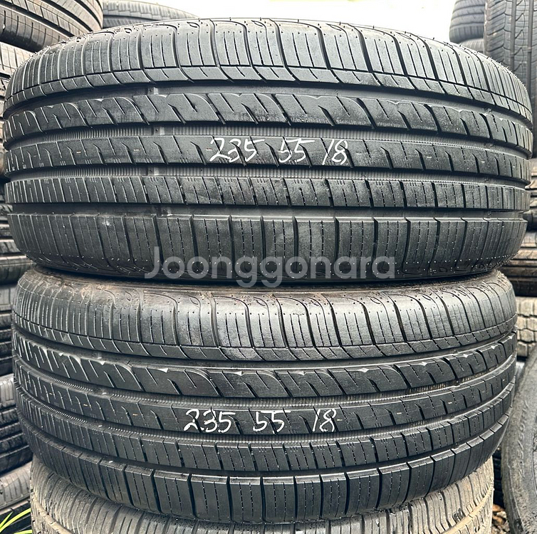 235 55 18중고타이어2개2355518--0