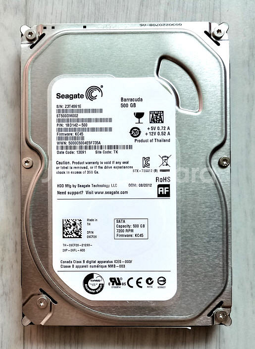 500GB 하드(Seagate 데스크탑HDD)(택포)--0
