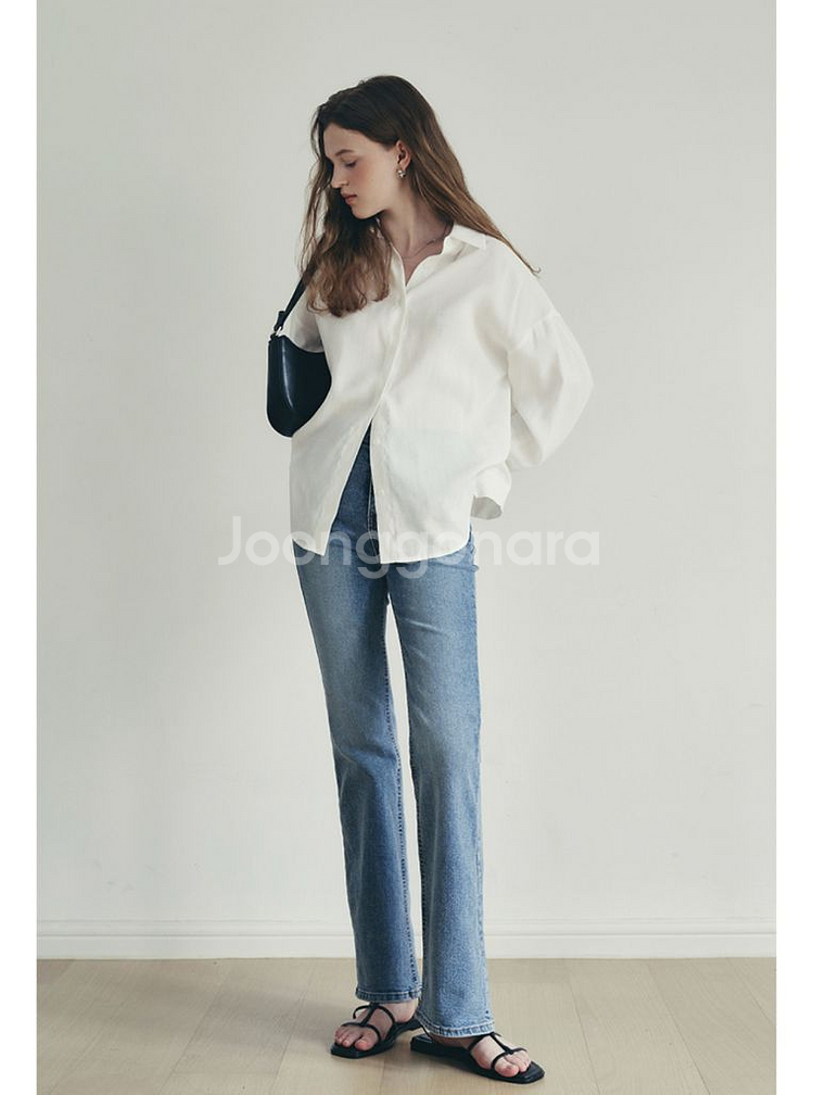 로에일 클래식 큐브라 셔츠 아이보리--1