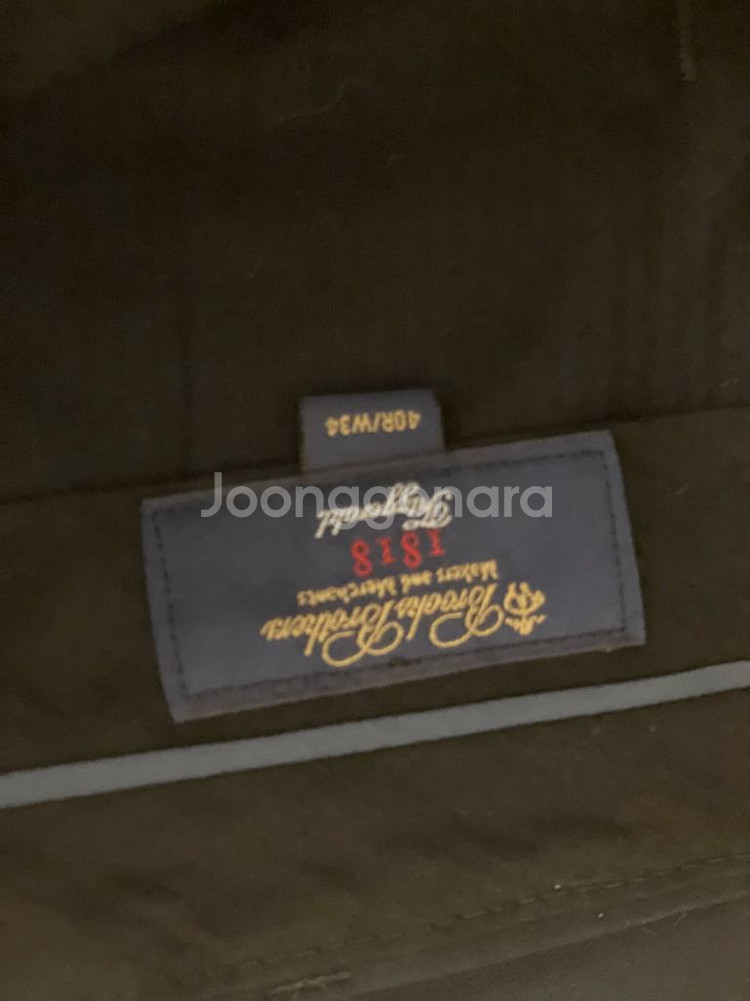 브룩스 브라더스 정장 40R/W34 핏츠재럴드 새상품급--4