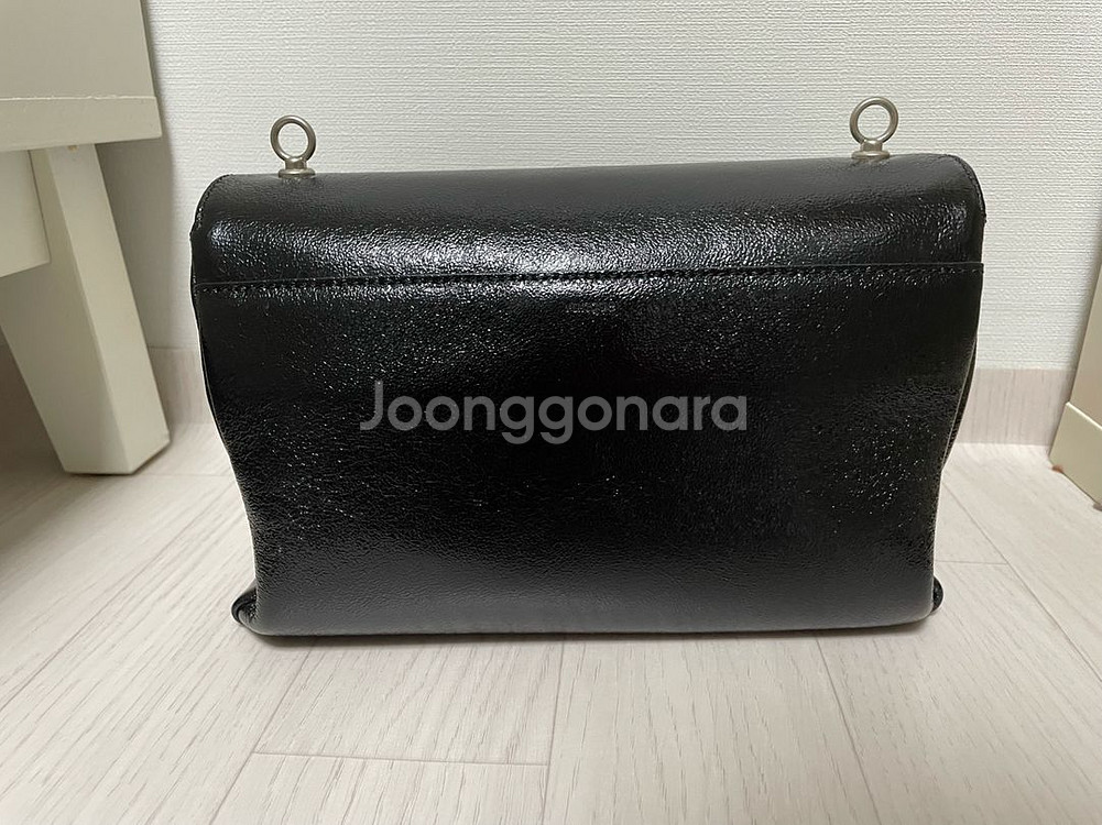 분크 바게트 숄더백 스몰 블랙 + 체인스트랩--2