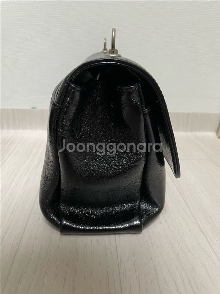 분크 바게트 숄더백 스몰 블랙 + 체인스트랩--1