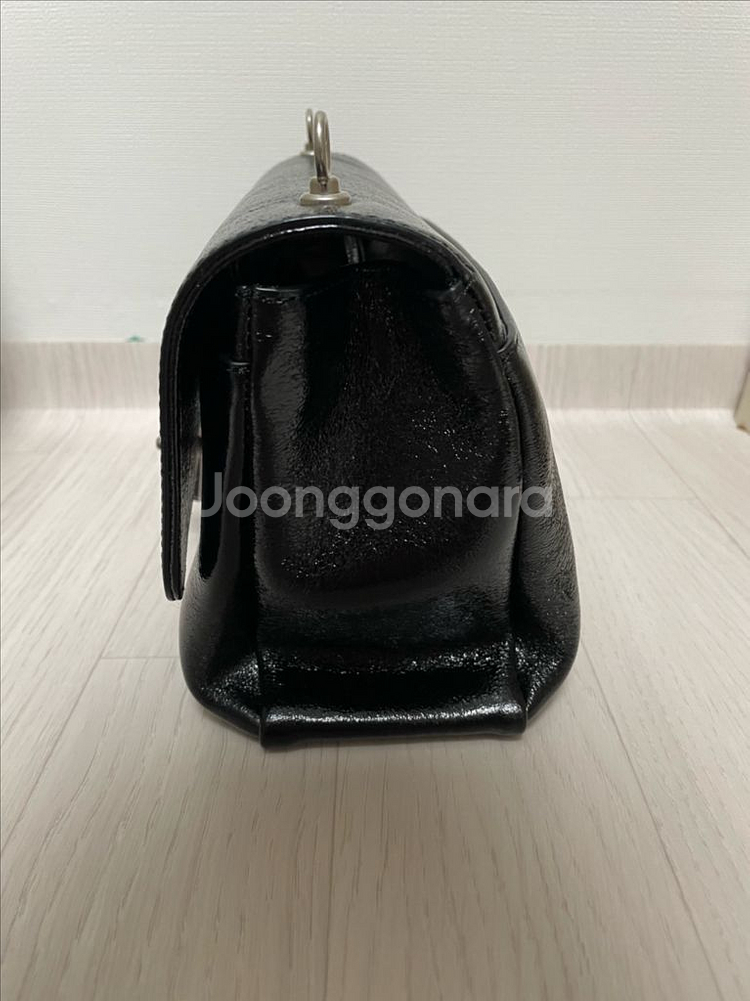 분크 바게트 숄더백 스몰 블랙 + 체인스트랩--3