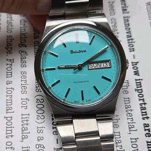 빈티지 부로바 제네브 데이데이트 민트 통줄 브레이슬릿