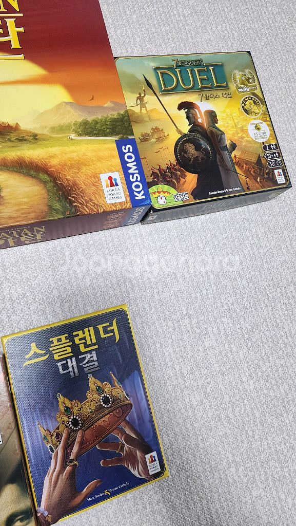 보드게임 카탄 다빈치코드 스플렌더 뱅 7윈더스대결--2