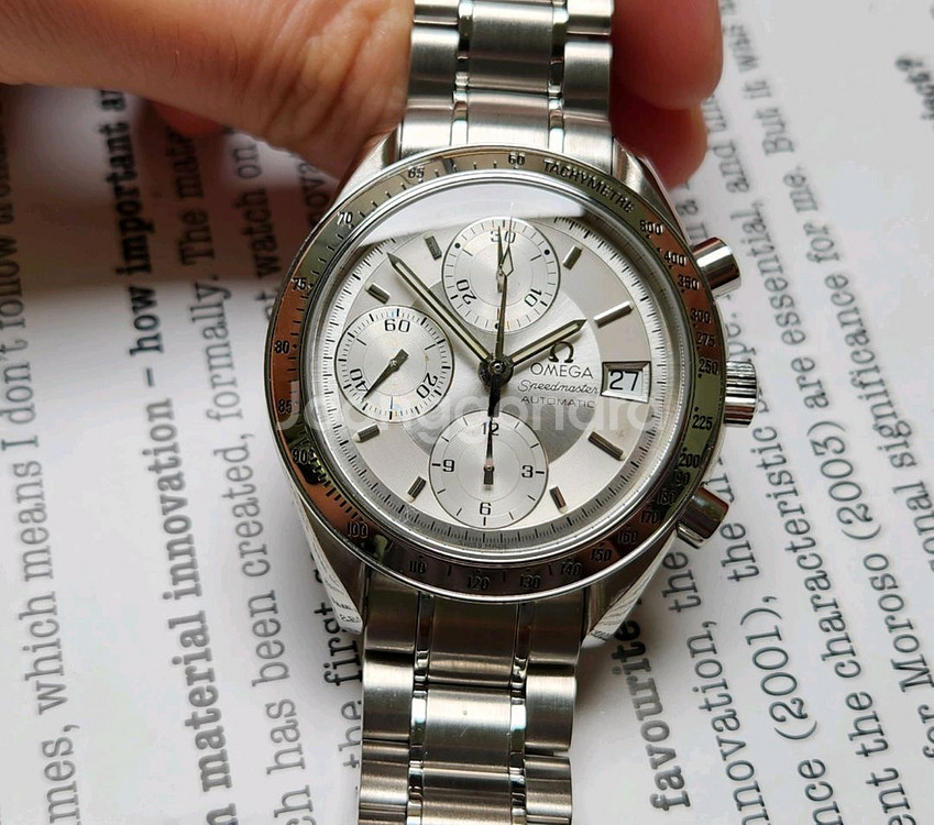 오메가 스피드마스터 실버판 크로노그래프 오토매틱 브레이--0