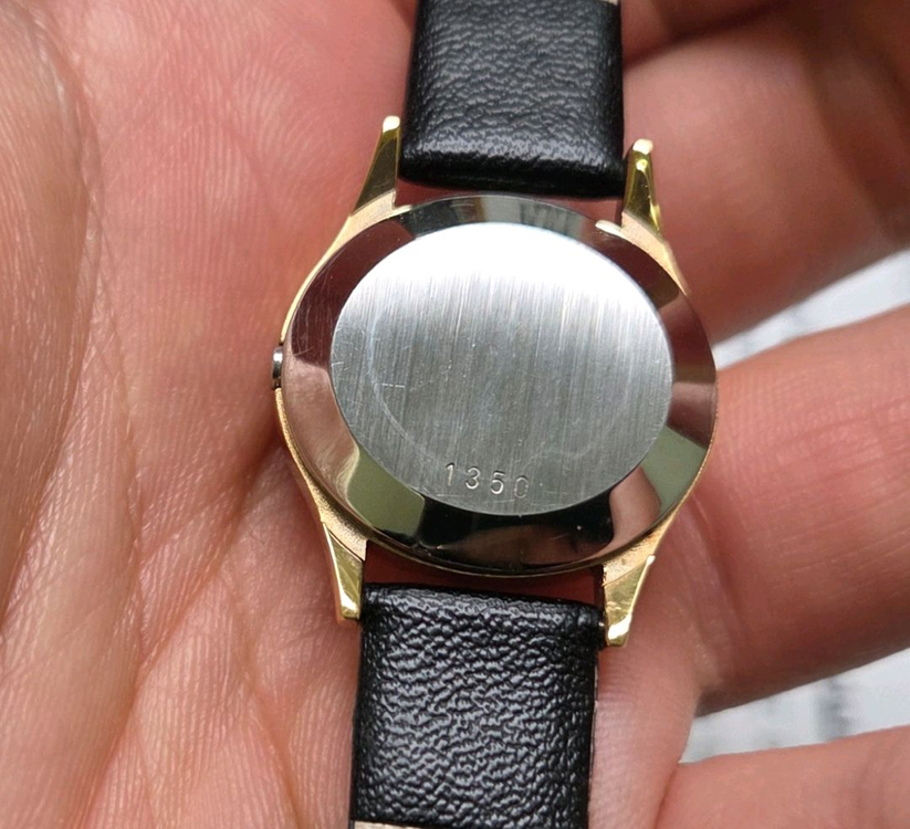 빈티지 오메가 드빌 올금장 샴골판 슬림쿼츠 여성용--8