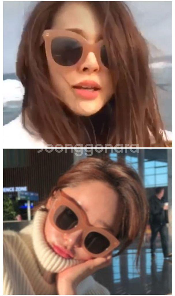 마르카토 먼로 선글라스 베이지(살구핑크) 풀박스--2