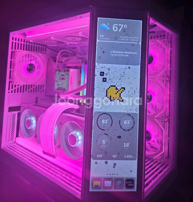 9800X3D 5080 새어항본체 팝니다--4
