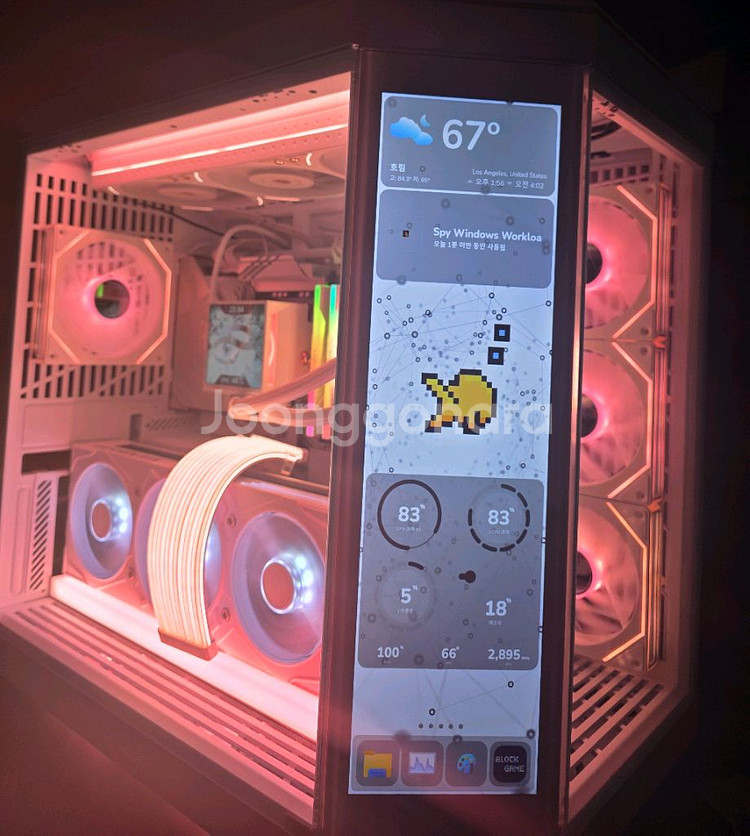 9800X3D 5080 새어항본체 팝니다--3