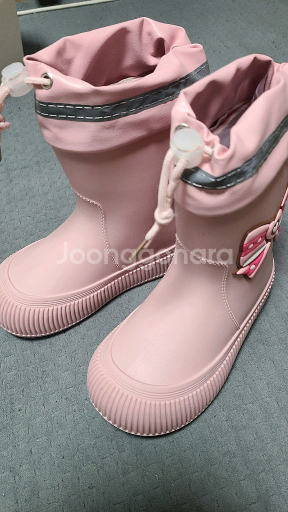 핑크색 리본 아동레인부츠210--1