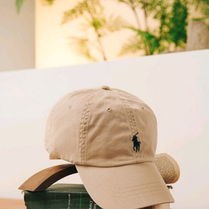 (국문택)폴로랄프로렌 치노 베이스볼캡/모자 베이지-누벅