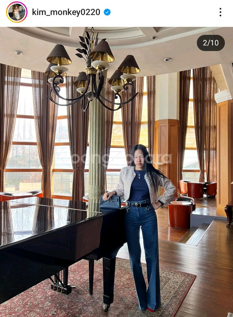 하이라이즈 와이드 데님 S사이즈 롱버전 연청 새상품--1