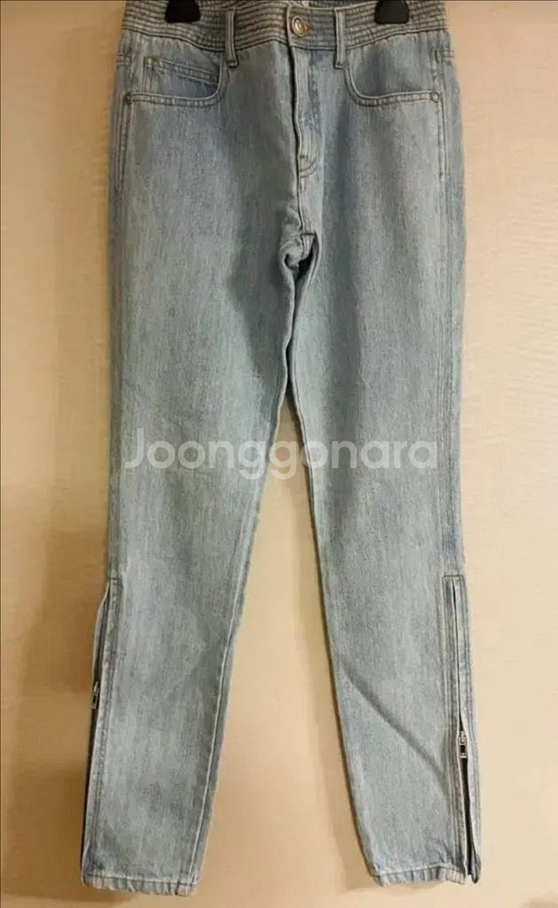 Chanel 샤넬 옆슬릿 청바지 새상품--0