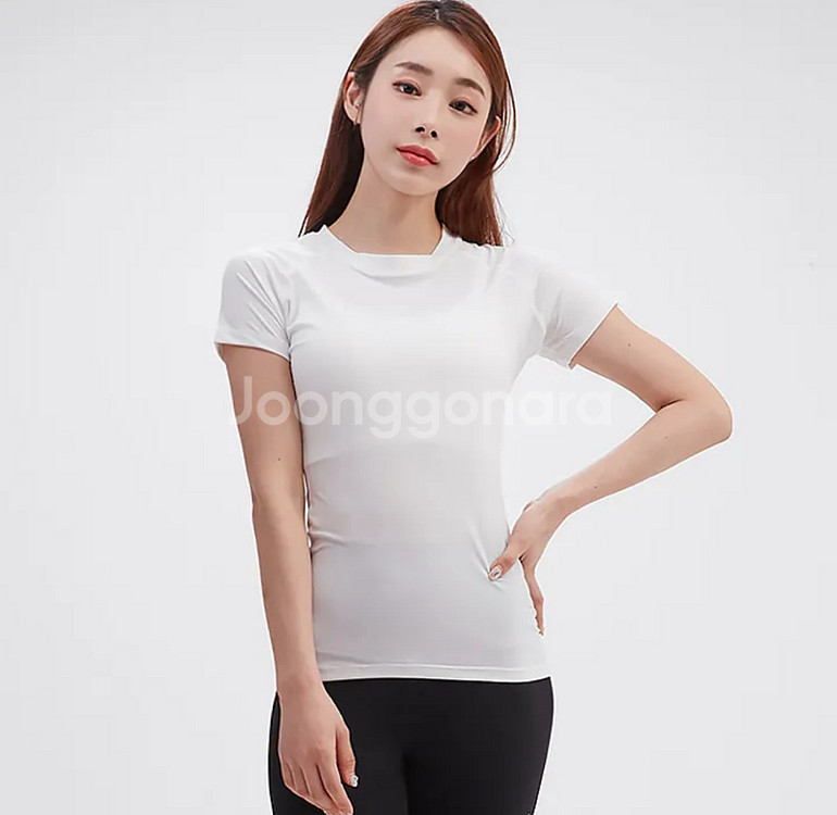 젝시믹스 에어센트 숏슬리브 블랙 화이트 세트--2