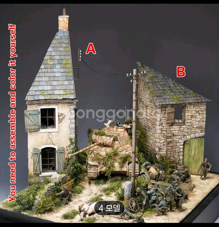 1/35 디오라마 프라모델 재료--0