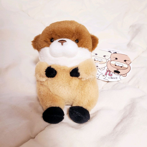 코커짱인줄 우소우소짱 인형 키링 (다크브라운) 8cm