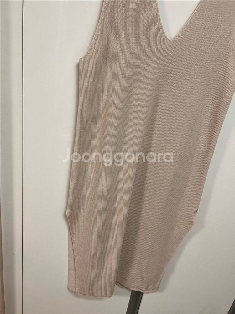 써스데이아일랜드 레이어드 롱 니트 조끼 베스트 원피스--5