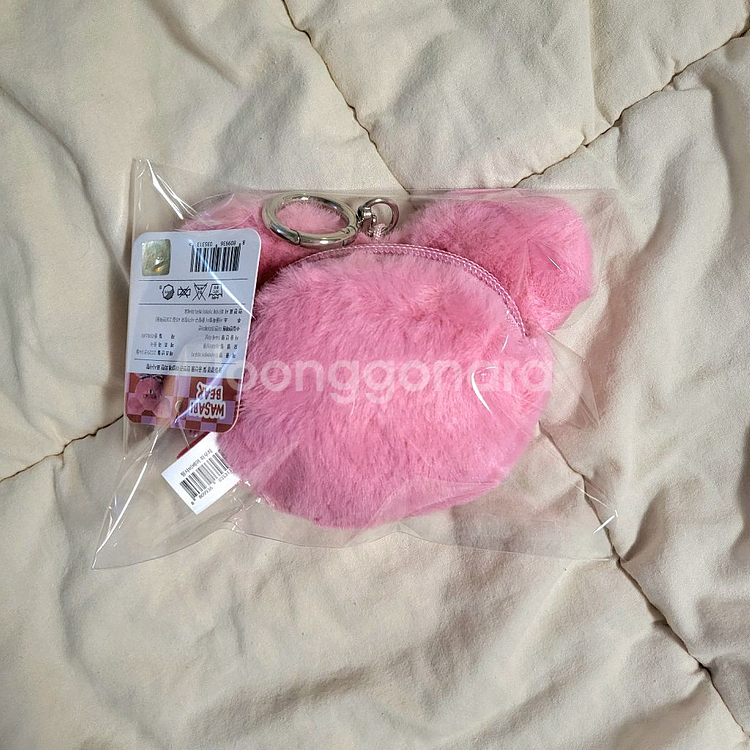 와사비베어 파우치 키링 (핑크)--1