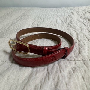 스탠다이얼 - 소가죽 벨트 (버건디 컬러)
