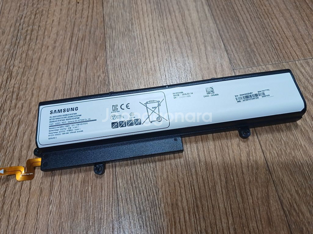 갤럭시뷰 T670 T677A 배터리 충전불량--0