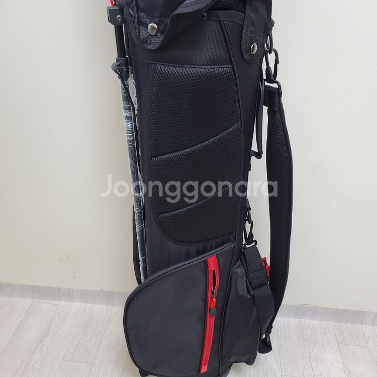 미사용품 골프백 스탠드 캐디백 골프가방 블랙 레드 가방--7