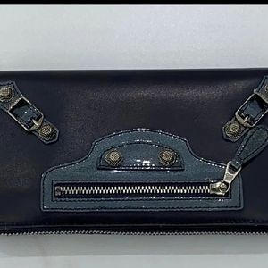 [Balenciaga]발렌시아가 메탈 레더 장지갑 급처