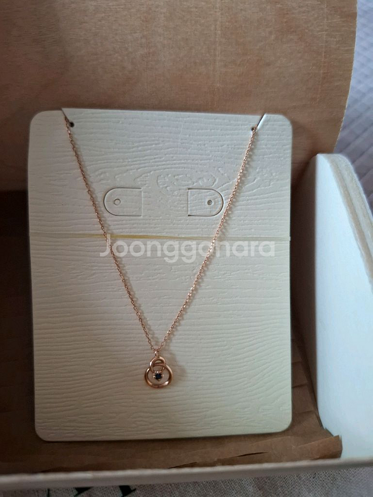 골든듀 아프로포 10k 사파이어 목걸이--0