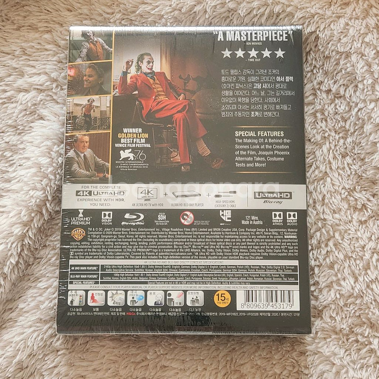 조커 4k 스틸북 미개봉 한정판 렌티큘러--1