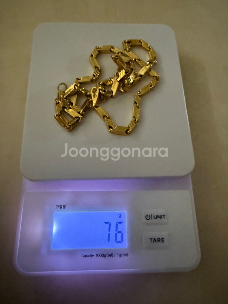 순금24k 20돈 남자 대나무목걸이입니다--4