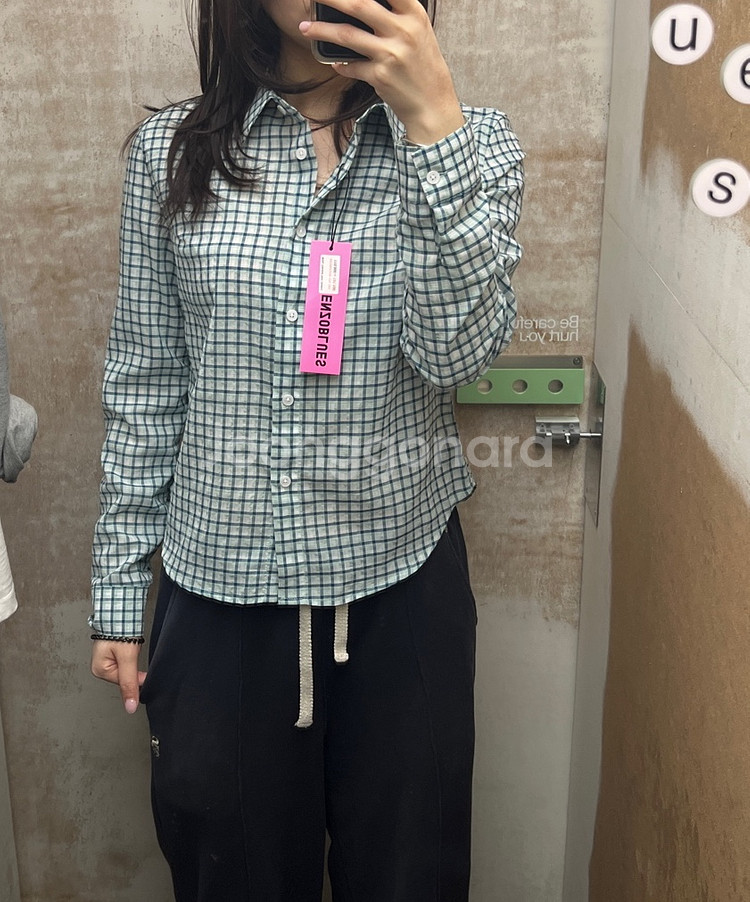 엔조블루스 체크셔츠--0
