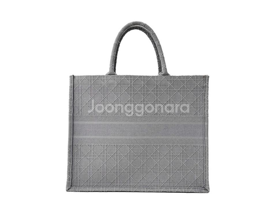 [L] 디올 여성 북토트 까나쥬 토트백 라지 그레이--2