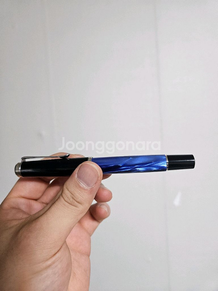 펠리칸 m205 블루마블 F닙 만년필--1