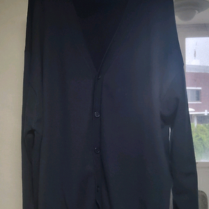 BYMONO 남성 네이비 가디건 4XL