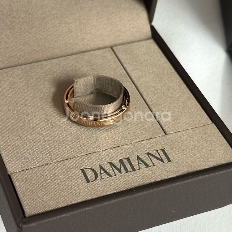 다미아니 디사이드 웨딩링 3.4mm 핑크골드 세트 판매--1