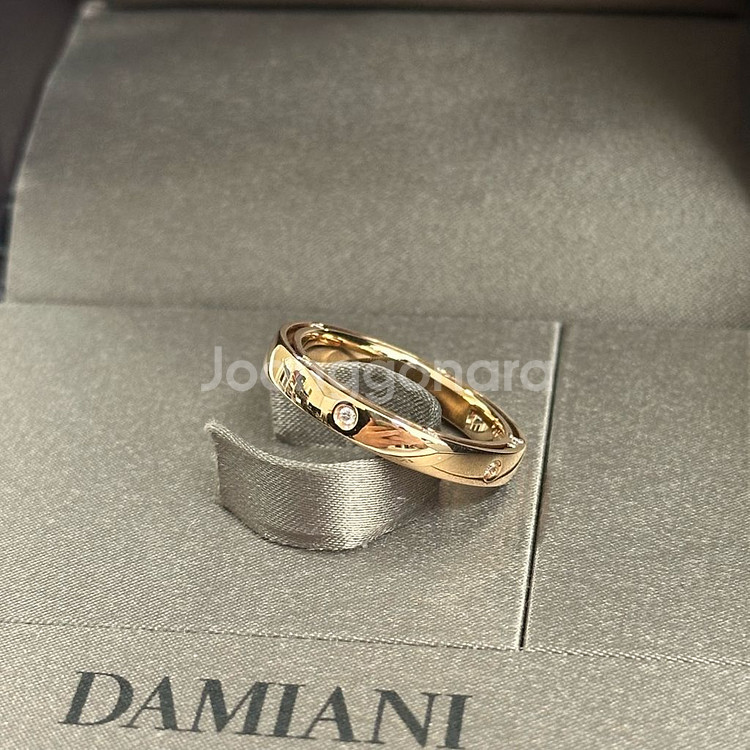 다미아니 디사이드 웨딩링 3.4mm 핑크골드 세트 판매--2