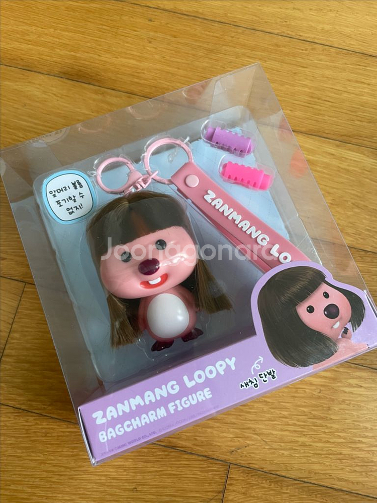 잔망루피X미미월드 콜라보 백참피규어 미발매/미개봉--1