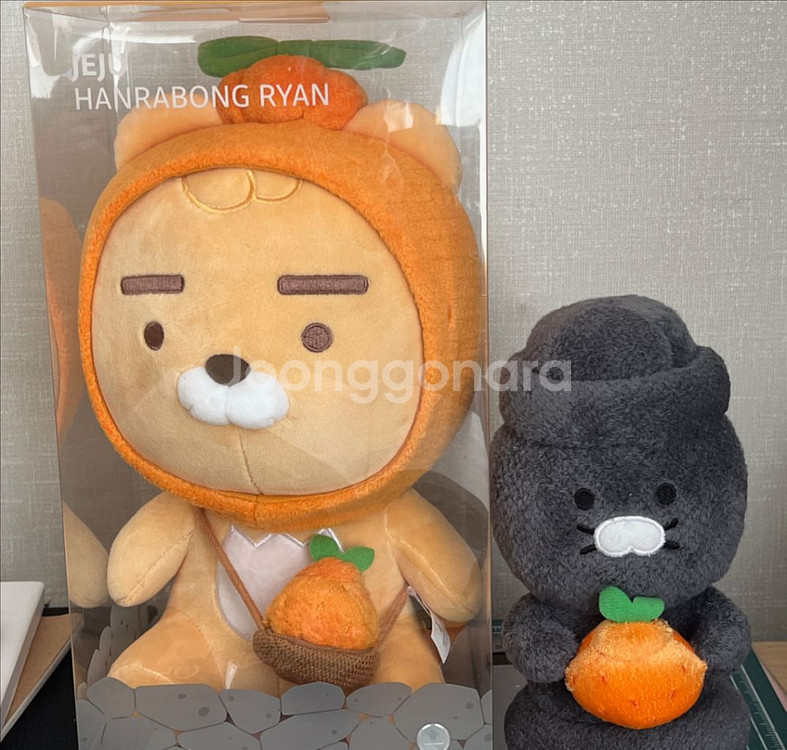 제주도 한정 한라봉 라이언 인형 + 돌하르망 춘식이--0