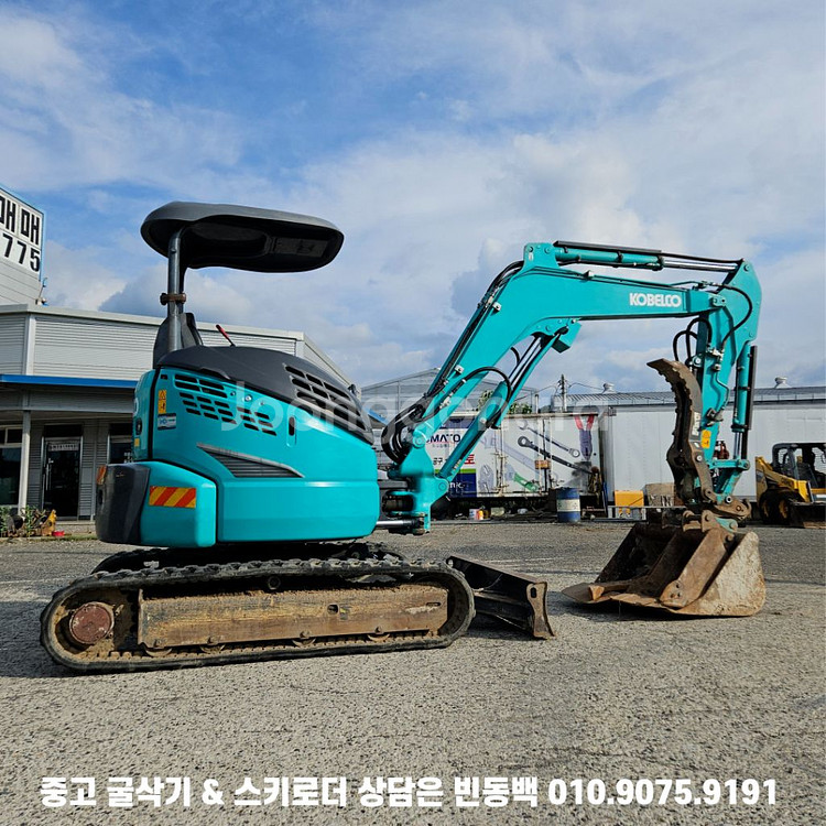 코벨코 SK35 19년식 집게장착 중고미니굴삭기--2