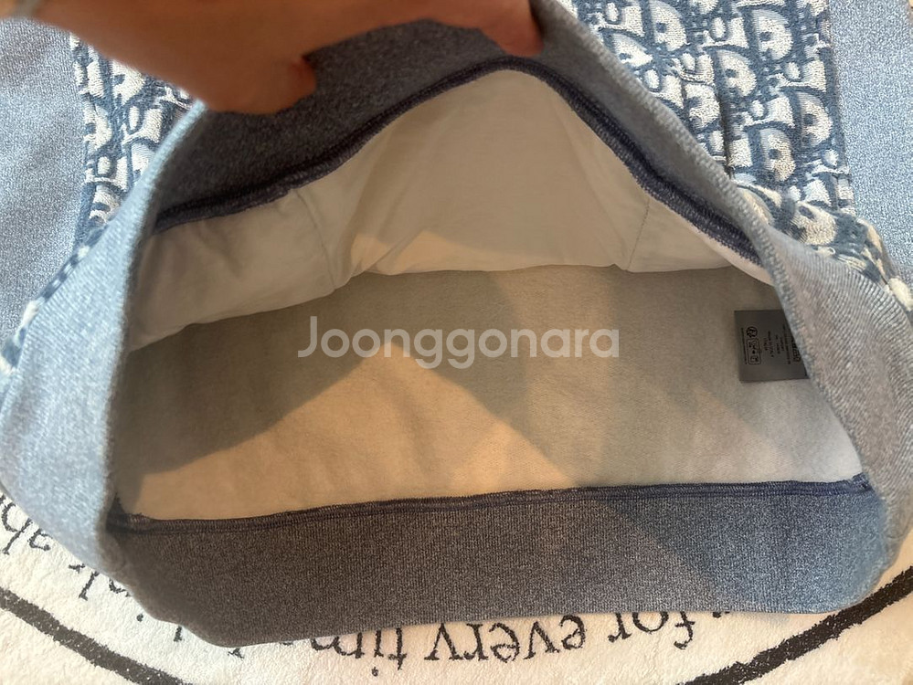 {당일출고/24ss디올 오블리크 테리 조끼후드티--3