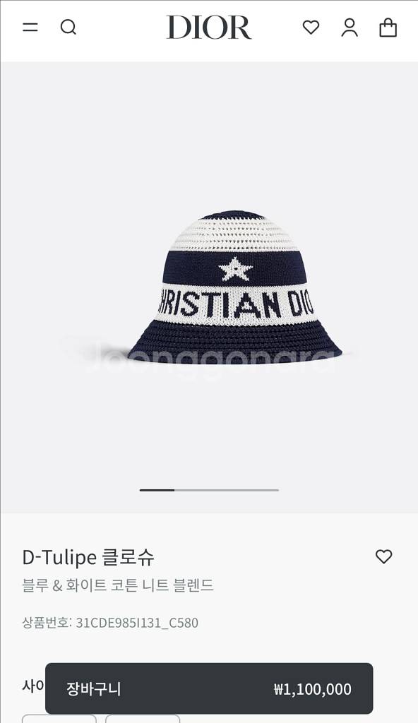 디올 D-Tulipe 클로슈--1