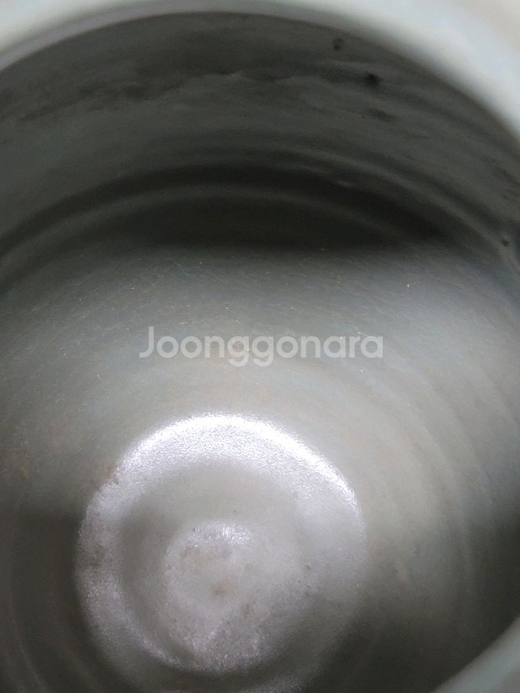 강진요 청자 음각 화문호 도자기--8