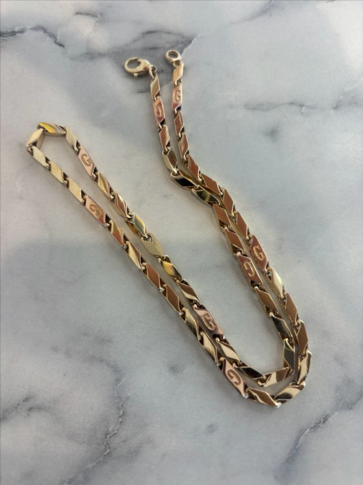 18k 대나무목걸이 10.38돈 남자금목걸이 이미지