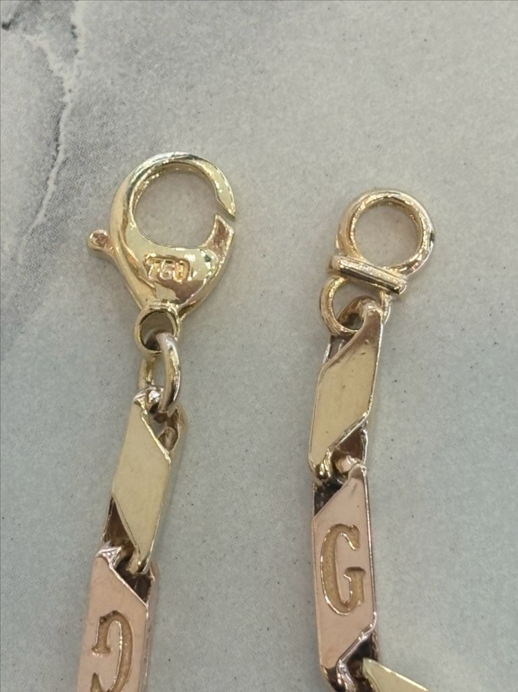 18k 대나무목걸이 10.38돈 남자금목걸이 이미지