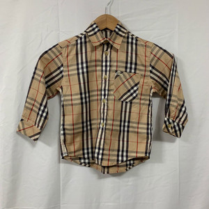 버버리(BURBERRY) 키즈 노바체크 긴팔 셔츠 3y
